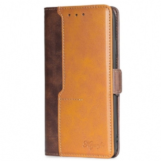 Capa Flip Para OnePlus Nord 2T 5G Dois Tons