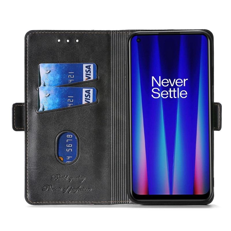 Capa Flip Para OnePlus Nord 2T 5G Dois Tons