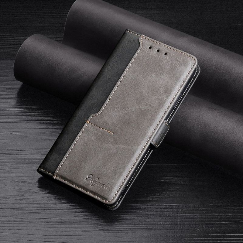 Capa Flip Para OnePlus Nord 2T 5G Dois Tons