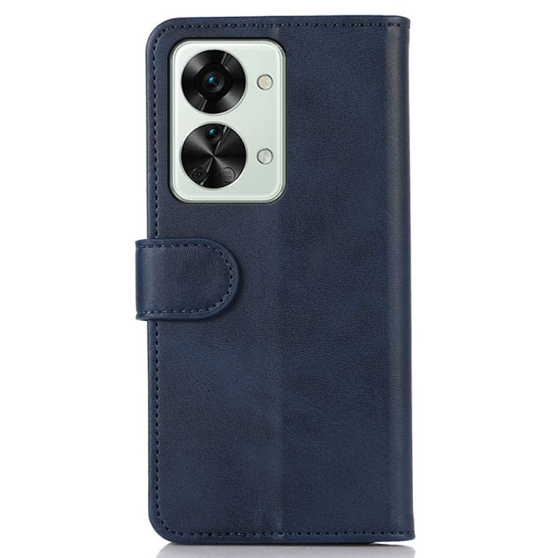 Capa Flip Para OnePlus Nord 2T 5G Estilo Clássico De Couro