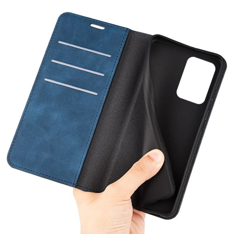 Capa Flip Para OnePlus Nord 2T 5G Toque De Pele