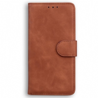 Capa Folio Para OnePlus Nord 2T 5G Couro Falso Clássico