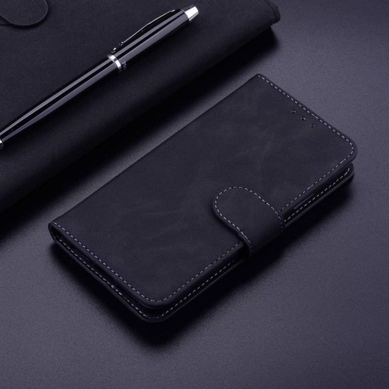 Capa Folio Para OnePlus Nord 2T 5G Couro Falso Clássico