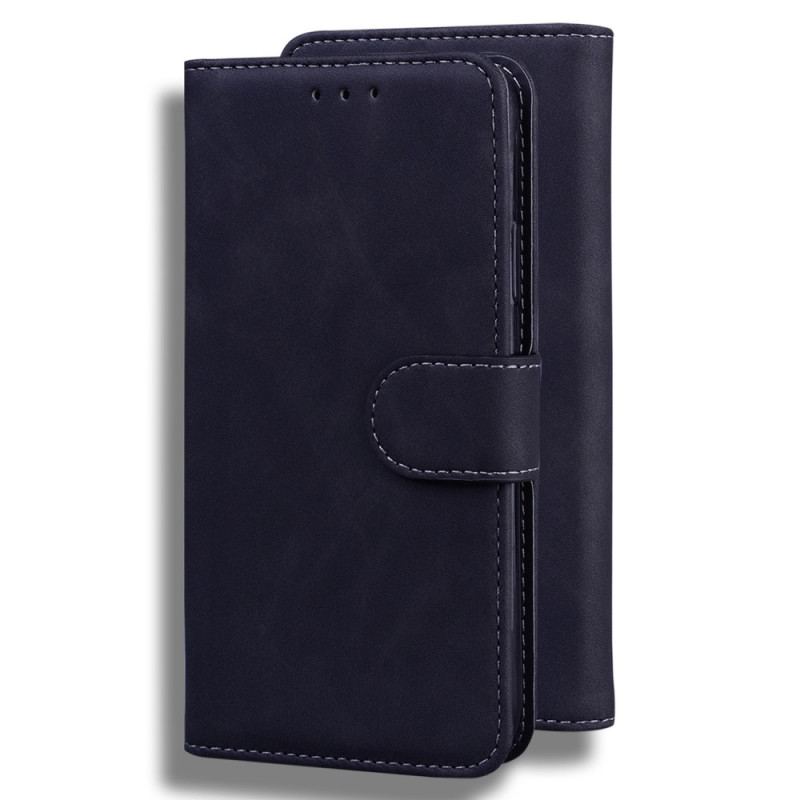 Capa Folio Para OnePlus Nord 2T 5G Couro Falso Clássico