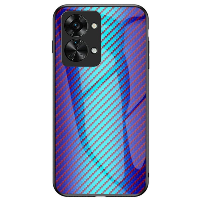 Capa Para OnePlus Nord 2T 5G Vidro Temperado De Fibra De Carbono