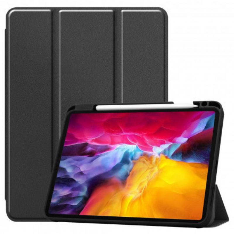 Capa De Celular Para iPad Pro 11" (2021) Porta Caneta Dobrável Em Três Partes