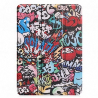 Capa De Celular Para iPad Pro 11" (2021) Porta Caneta Graffiti