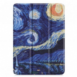 Capa De Celular Para iPad Pro 11" (2021) Porta Caneta Noite Estrelada