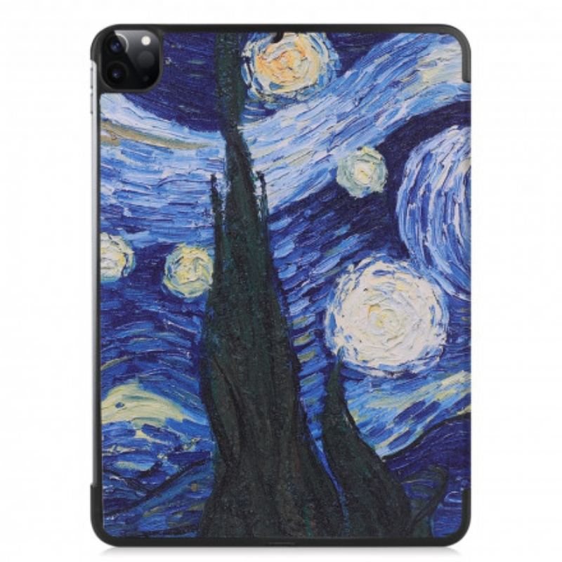 Capa De Celular Para iPad Pro 11" (2021) Porta Caneta Noite Estrelada