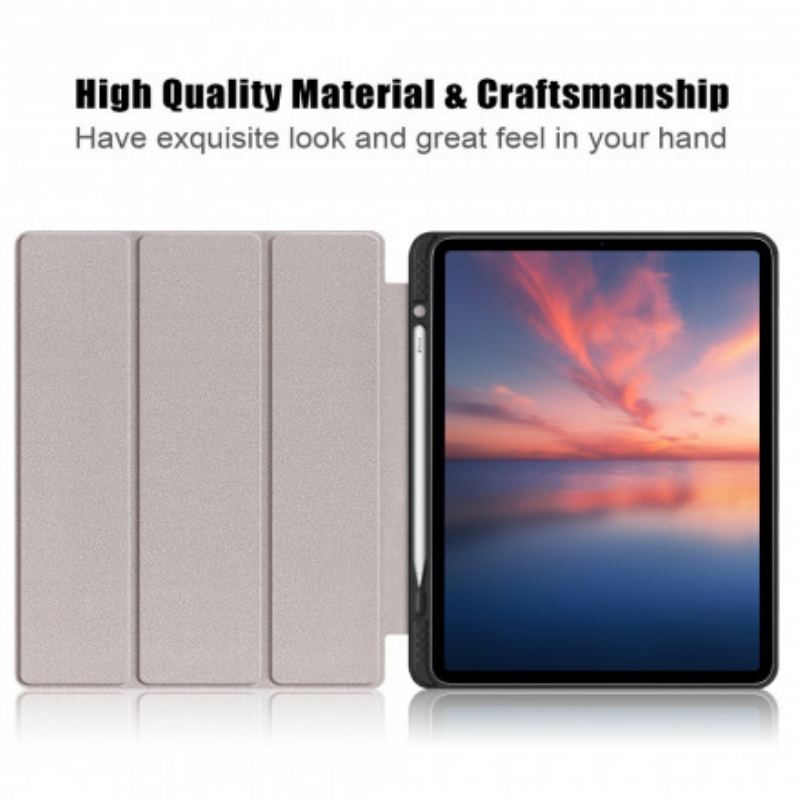 Capa De Celular Para iPad Pro 11" (2021) Suporte Para Caneta Com Três Dobras