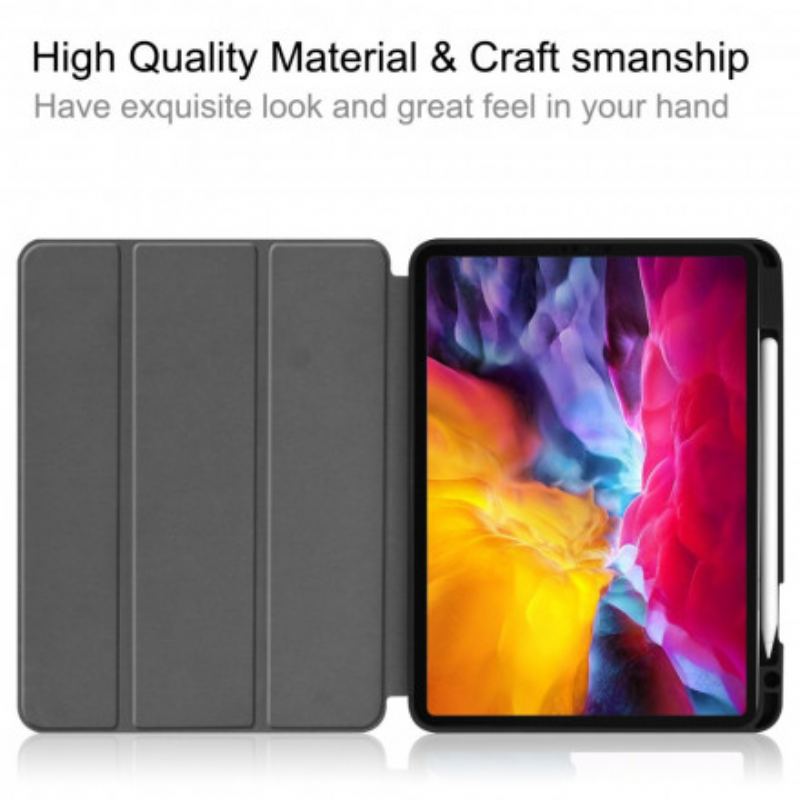 Capa De Celular Para iPad Pro 11" (2021) Suporte Para Caneta Torre Eiffel