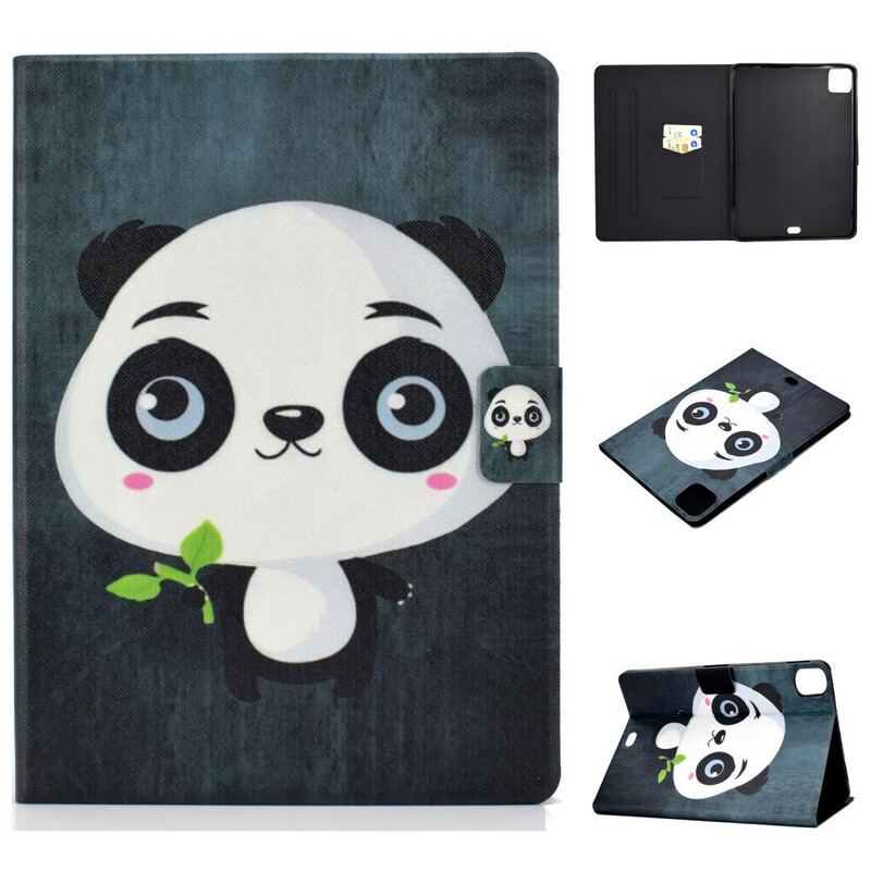 Capa De Couro Para iPad Pro 11" (2021) Bebê Panda