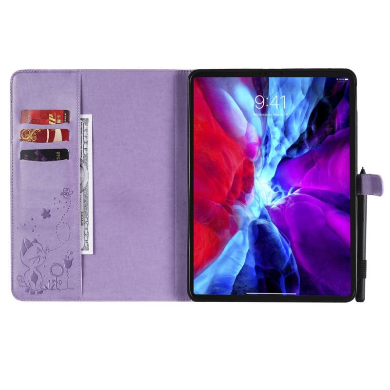 Capa Flip Para iPad Pro 11" (2021) Gato E Abelhas