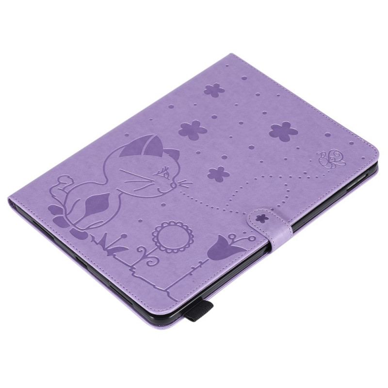 Capa Flip Para iPad Pro 11" (2021) Gato E Abelhas