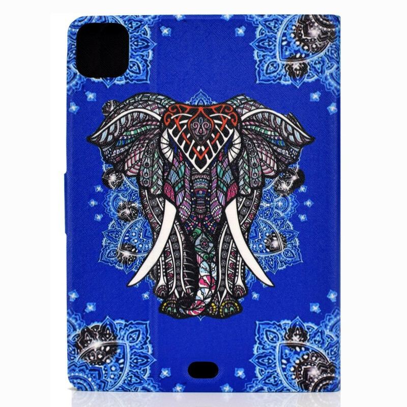 Capa Flip Para iPad Pro 11" (2021) Mandala Elefante