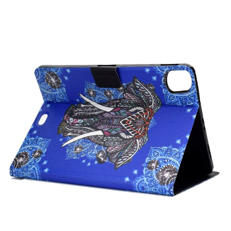 Capa Flip Para iPad Pro 11" (2021) Mandala Elefante