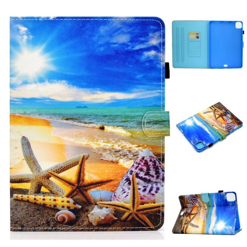 Capa Flip Para iPad Pro 11" (2021) Praia Dos Sonhos