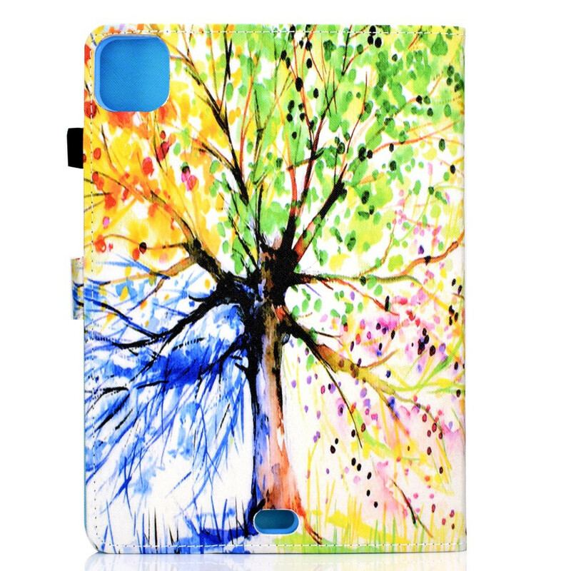 Capa Folio Para iPad Pro 11" (2021) Aquarela Árvore