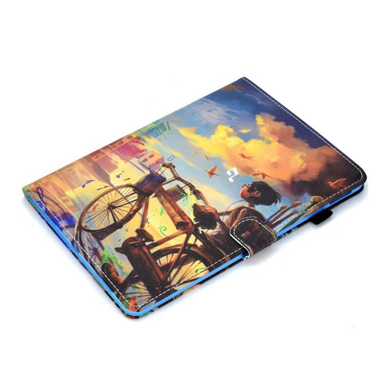 Capa Folio Para iPad Pro 11" (2021) Arte Da Bicicleta