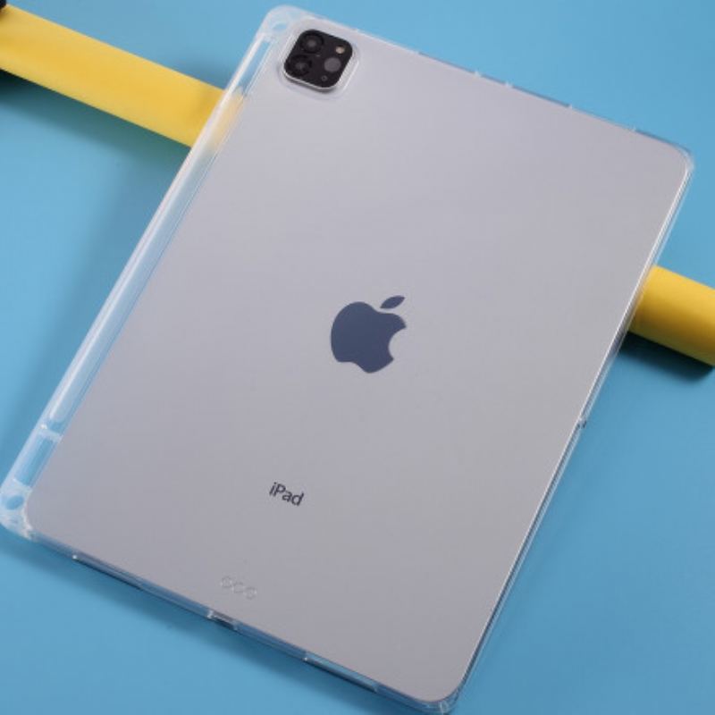 Capa Para iPad Pro 11" (2021) Porta Caneta De Silicone Transparente