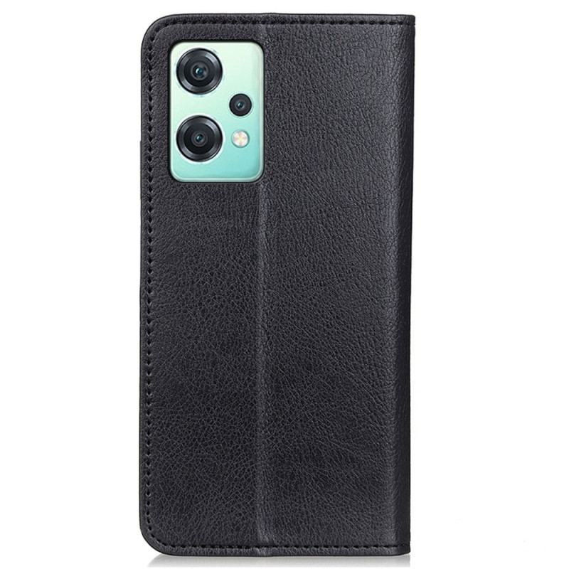 Capa De Celular Para OnePlus Nord CE 2 Lite 5G Flip Couro Rachado De Lichia