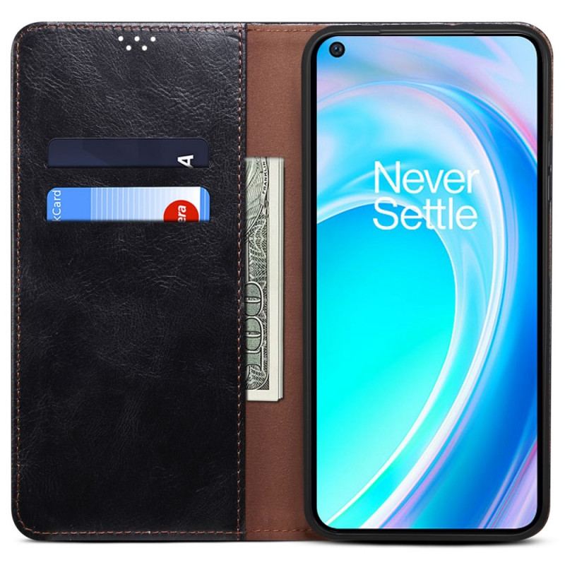 Capa De Celular Para OnePlus Nord CE 2 Lite 5G Flip Couro Sintético Encerado