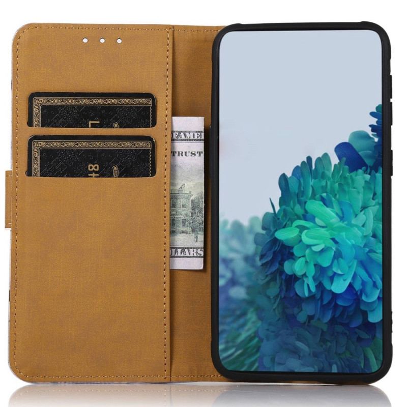 Capa De Couro Para OnePlus Nord CE 2 Lite 5G Árvore Florida