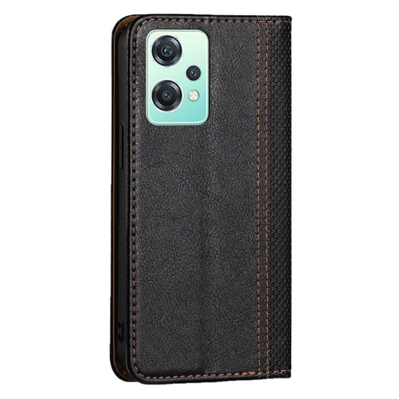 Capa De Couro Para OnePlus Nord CE 2 Lite 5G Estilo Vintage