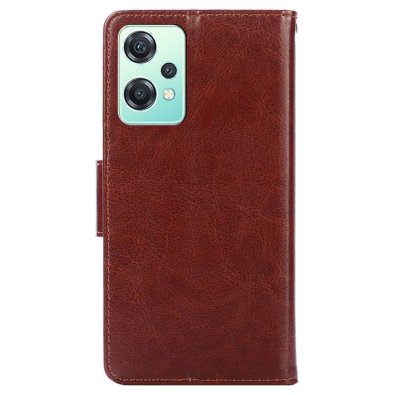 Capa De Couro Para OnePlus Nord CE 2 Lite 5G Couro Falso Vintage