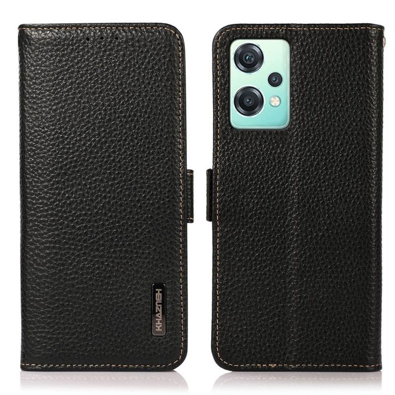 Capa Flip Para OnePlus Nord CE 2 Lite 5G Couro De Lichia Khazneh Rfid