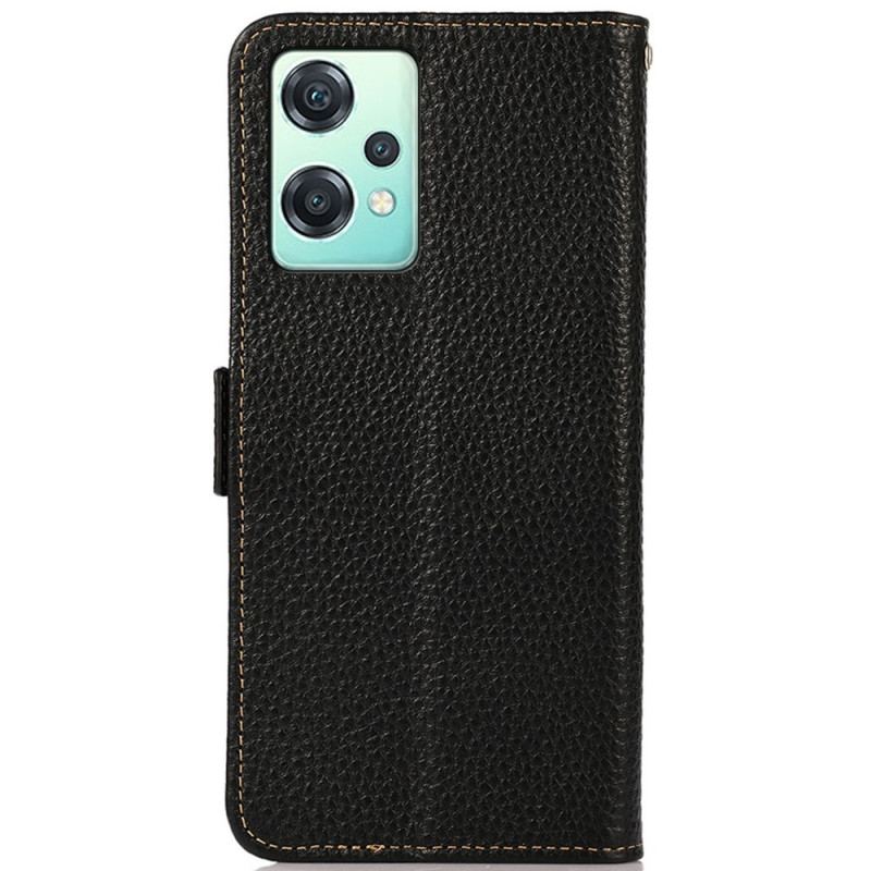 Capa Flip Para OnePlus Nord CE 2 Lite 5G Couro De Lichia Khazneh Rfid