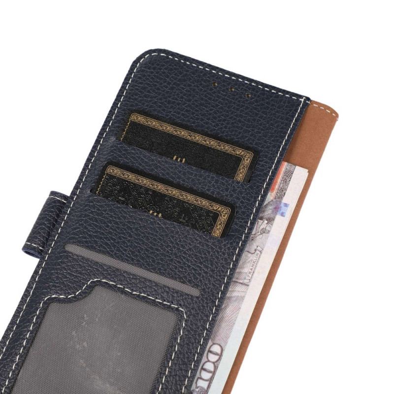 Capa Flip Para OnePlus Nord CE 2 Lite 5G Efeito Couro E Costuras