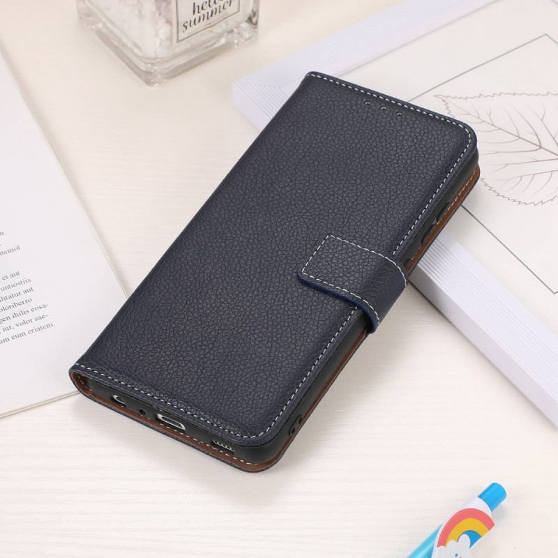 Capa Flip Para OnePlus Nord CE 2 Lite 5G Efeito Couro E Costuras