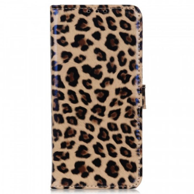 Capa Flip Para OnePlus Nord CE 2 Lite 5G Efeito Pele De Leopardo