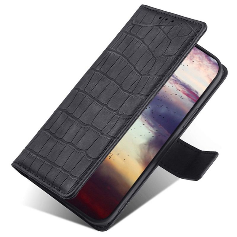 Capa Flip Para OnePlus Nord CE 2 Lite 5G Estilo De Pele De Crocodilo