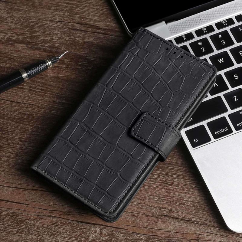 Capa Flip Para OnePlus Nord CE 2 Lite 5G Estilo De Pele De Crocodilo