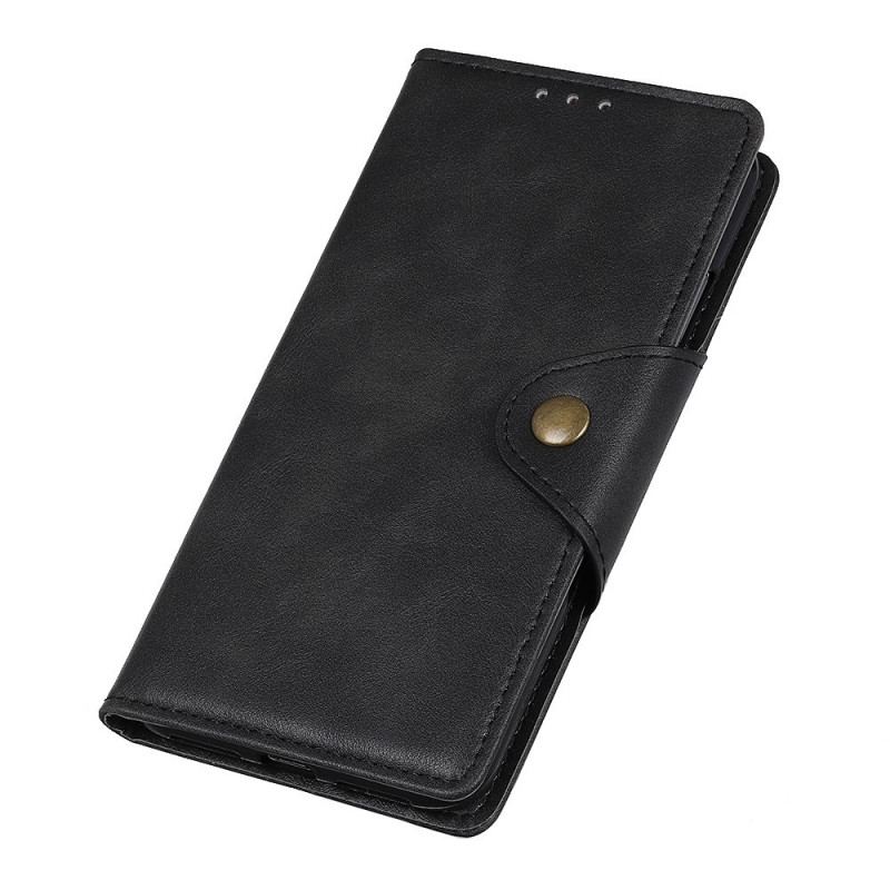 Capa Folio Para OnePlus Nord CE 2 Lite 5G Botão De Couro Estilo