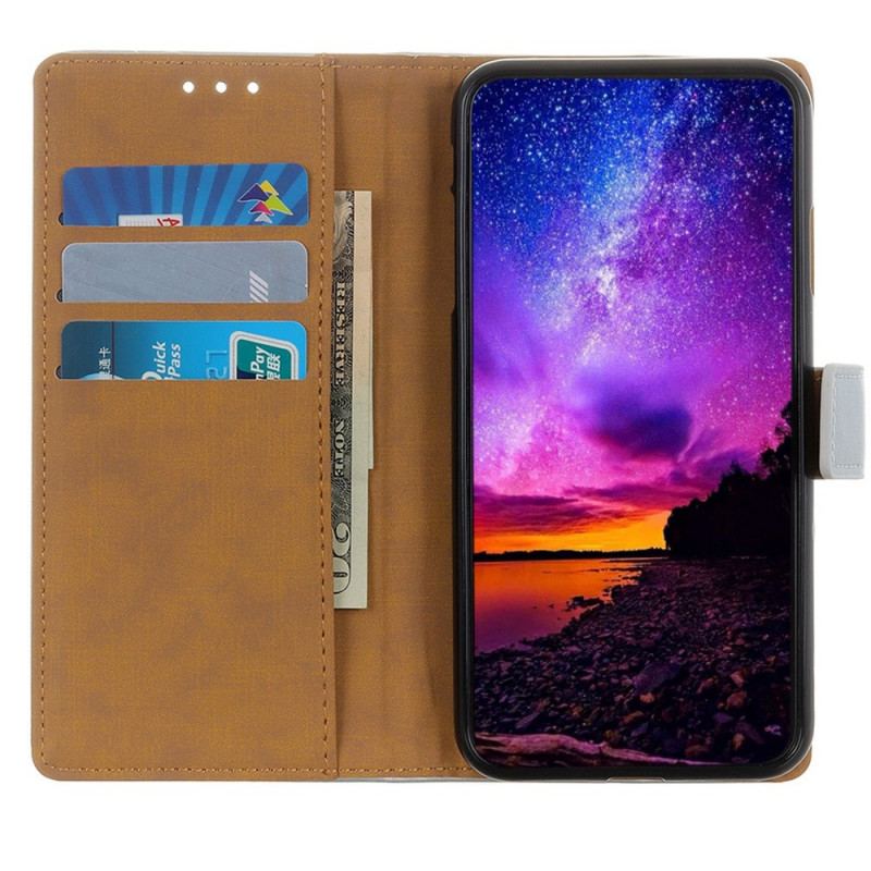 Capa Folio Para OnePlus Nord CE 2 Lite 5G Couro Sintético Liso