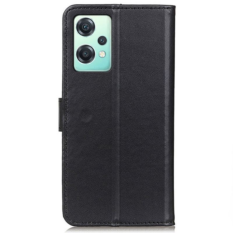 Capa Folio Para OnePlus Nord CE 2 Lite 5G Couro Sintético Liso