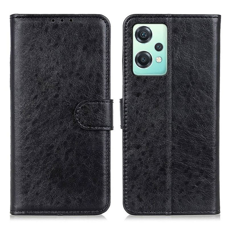 Capa Folio Para OnePlus Nord CE 2 Lite 5G Efeito Couro Texturizado