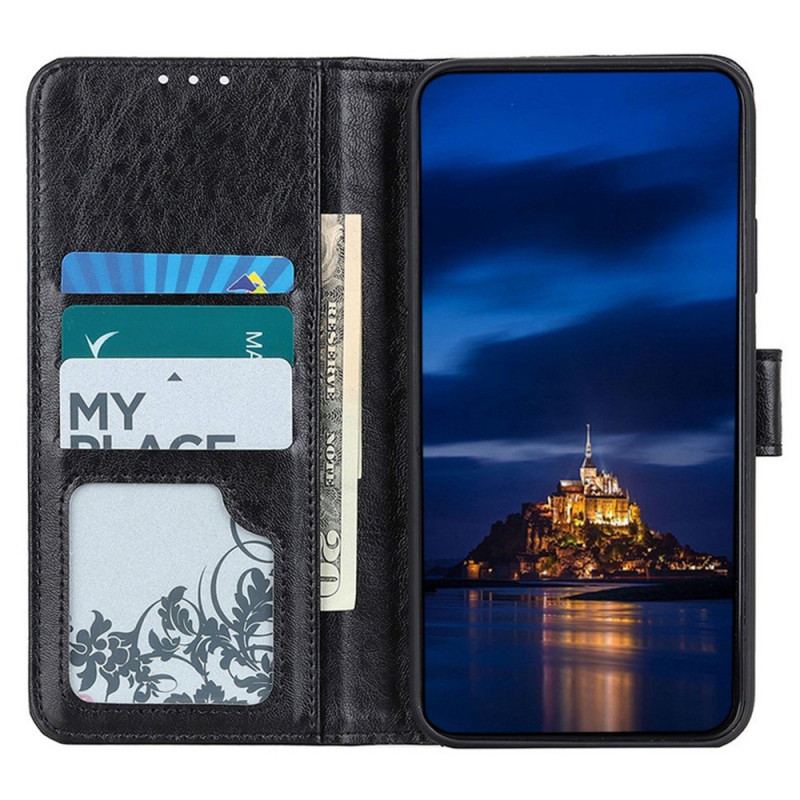 Capa Folio Para OnePlus Nord CE 2 Lite 5G Efeito Couro Texturizado