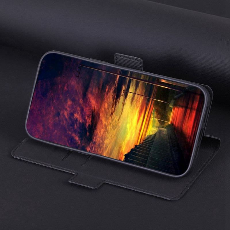 Capa Folio Para OnePlus Nord CE 2 Lite 5G Estilo De Couro De Dois Tons