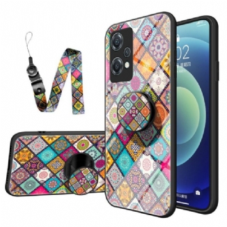 Capa Para OnePlus Nord CE 2 Lite 5G Suporte Magnético Patchwork