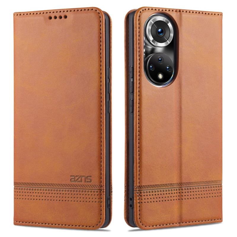 Capa De Celular Para Honor 50 Flip Estilo De Couro Azns