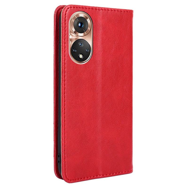 Capa De Celular Para Honor 50 Flip Estilo Rebite De Couro