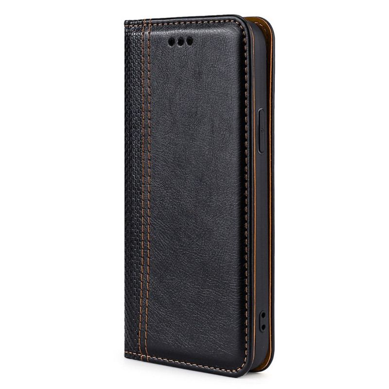 Capa De Celular Para Honor 50 Flip Estilo Vintage De Couro