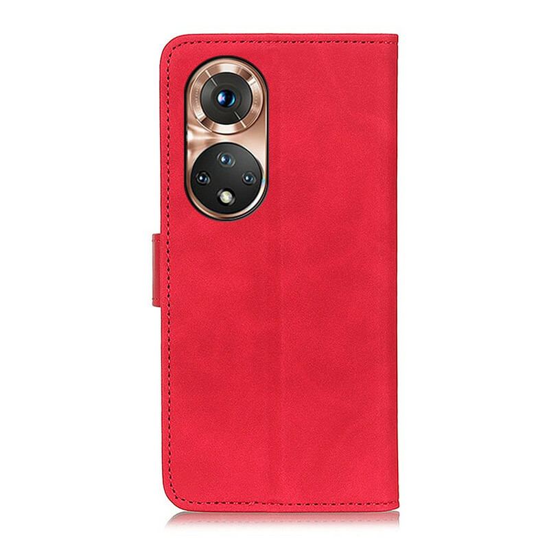 Capa Flip Para Honor 50 Efeito Couro Vintage Khazneh