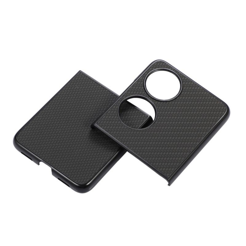 Capa Para Huawei P50 Pocket Fibra De Carbono Texturizada