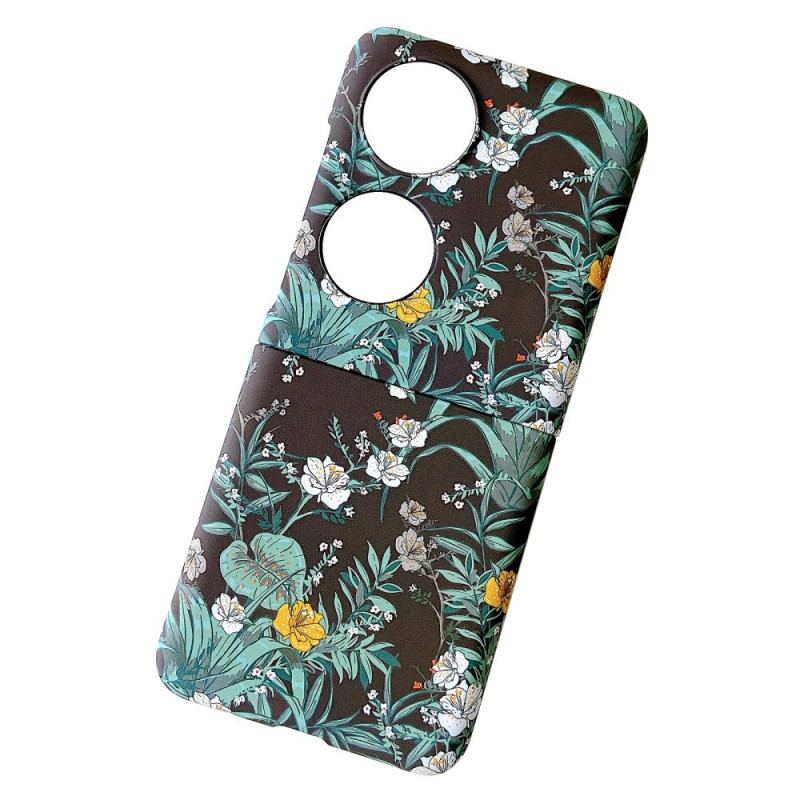 Capa Para Huawei P50 Pocket Flores