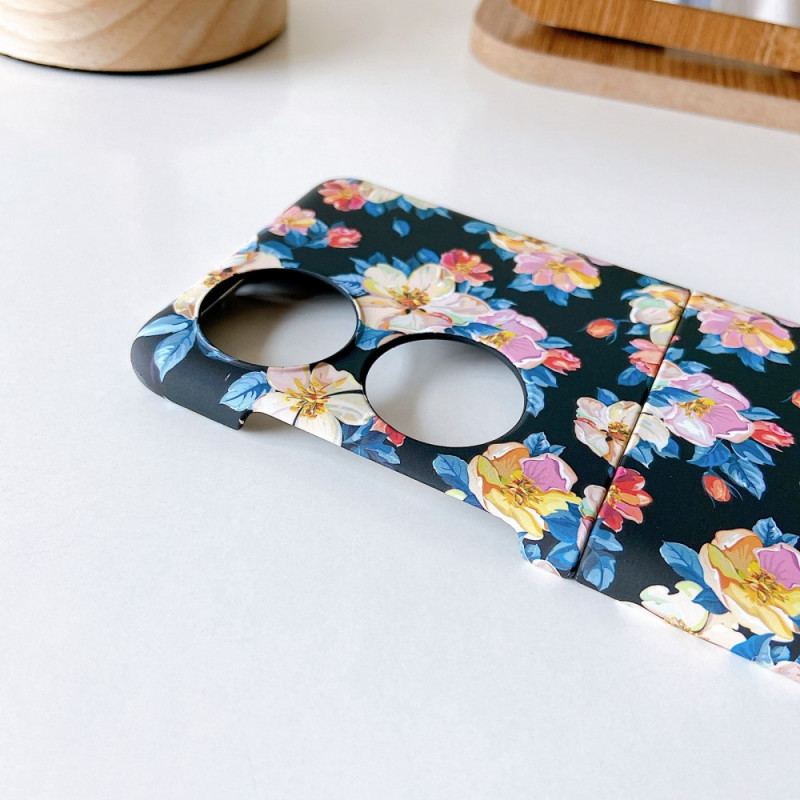 Capa Para Huawei P50 Pocket Flores